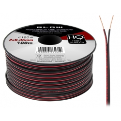 Przewód głośnikowy kabel CCA 2x0,35mm 1m